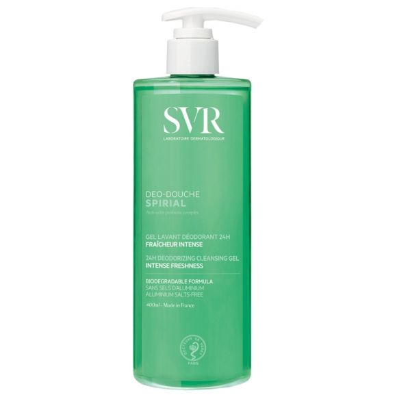 Spirial Deo-Duschgel Deodorant 24h SVR - Pumpflasche mit 400 ml