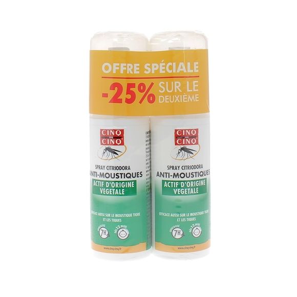 Citriodora Insektenspray Cinq sur Cinq - 2er-Pack mit 100 ml Sprays