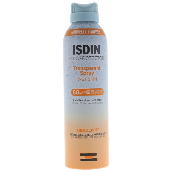 Spray transparent Wet Skin SPF50 Fotoprotector Isdin - Spray von 250ml