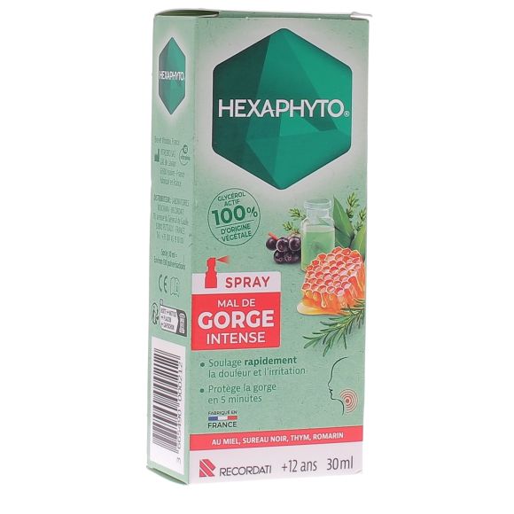 Intensiv Halsschmerzspray Hexaphyto - 30ml Spray