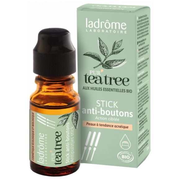 Pur' tea tree Stick gegen Pickel bio Ladrôme - Flasche mit 10 ml