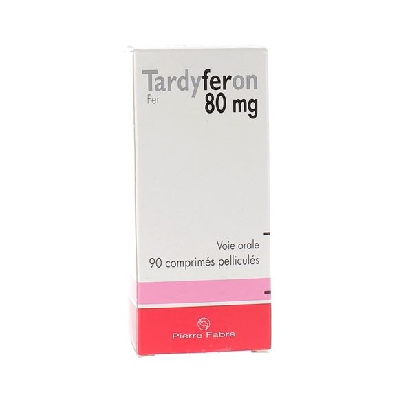 Tardyferon 80mg - Packung mit 90 filmbeschichteten Tabletten