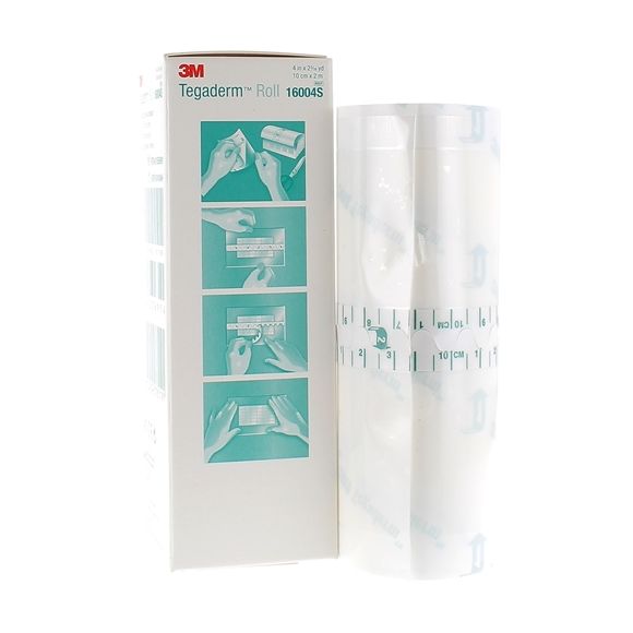 Tegaderm Roll Transparentes, selbstklebendes Folienband 3M - Rolle von 10 cm x 2 m