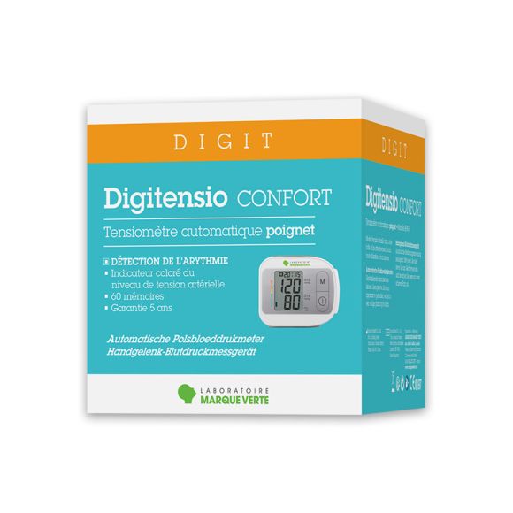 Digitensio Komfort Handgelenk-Blutdruckmessgerät Grüne Marke - ein Blutdruckmessgerät