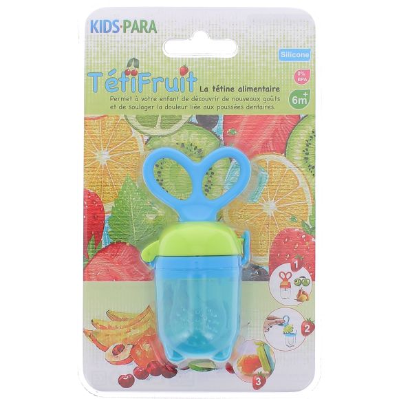 TétiFruit Lebensmittel-Schnuller Kinder Para - 1 Schnuller in blauer Farbe