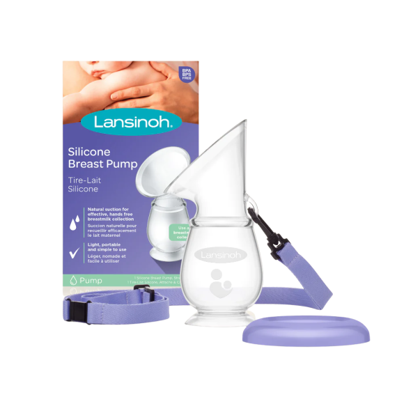 Silicon-Milchpumpe Lansinoh - eine Milchpumpe