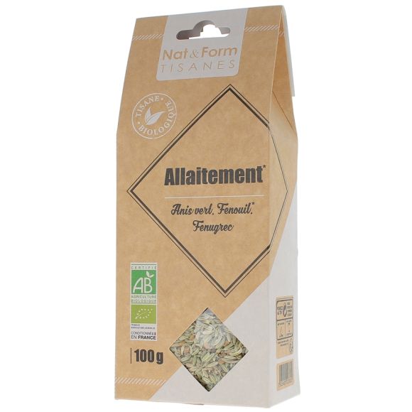 Kräutertee Stillzeit Anis grün Fenchel Bockshornklee Bio Nat & form - Beutel mit 100 g