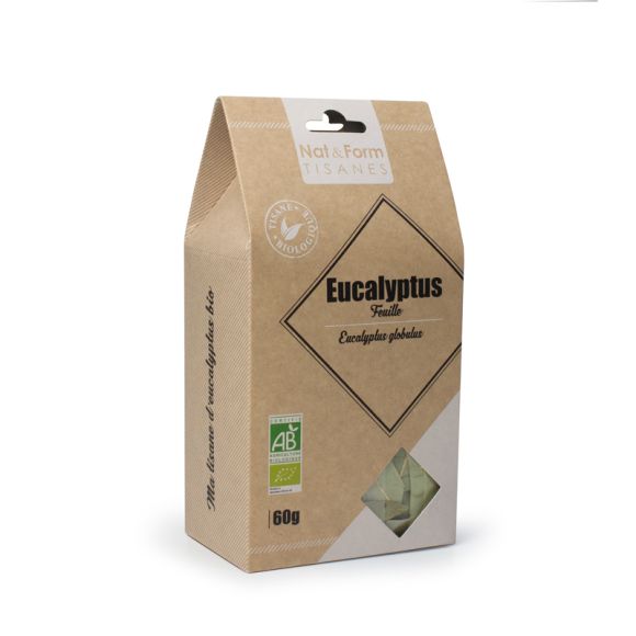 Kräutertee Eukalyptusblätter Atemwege bio Nat & Form - Beutel mit 60 g