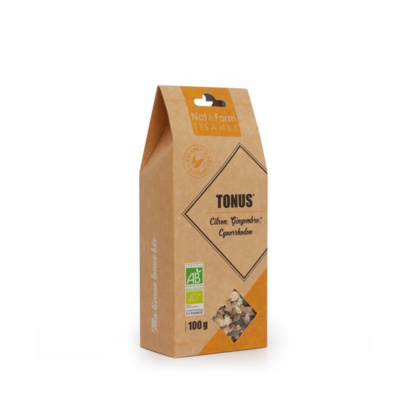 Kräutertee Tonus Zitrone, Ingwer, Hagebutte Nat & Form - Beutel mit 100 g