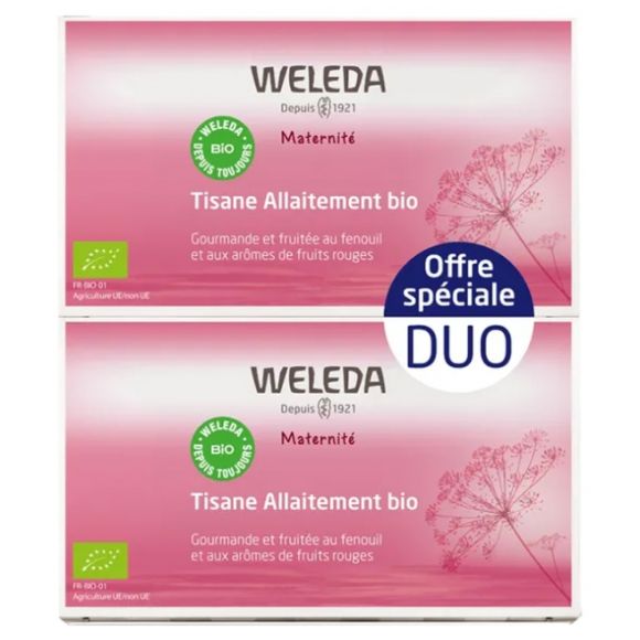 Stilltee für stillende Mütter mit roten Früchten Weleda - 2er Pack mit 20 Beuteln