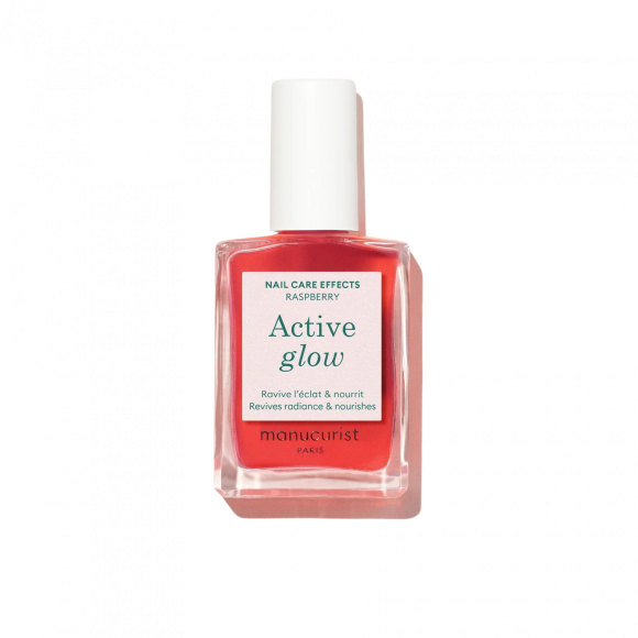 Active Glow Himbeer Pflege Nagellack Manucurist - 15ml Flasche