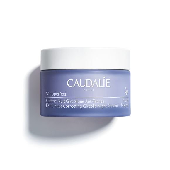 Vinoperfect Nachtcreme Glykol gegen Flecken Caudalie - nachfüllbarer Tiegel mit 50 ml