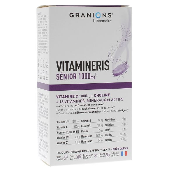 Vitamineris Senior 1000mg Granions - Packung mit 30 Brausetabletten