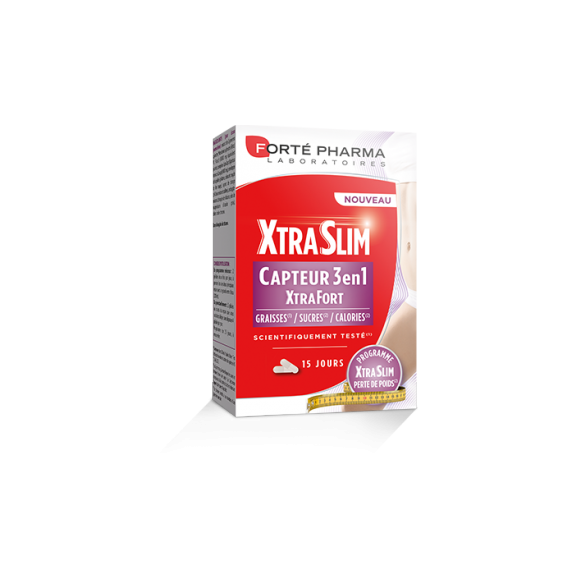 XtraSlim 3-in-1 Sensor XtraFort Forté Pharma - Packung mit 60 Kapseln
