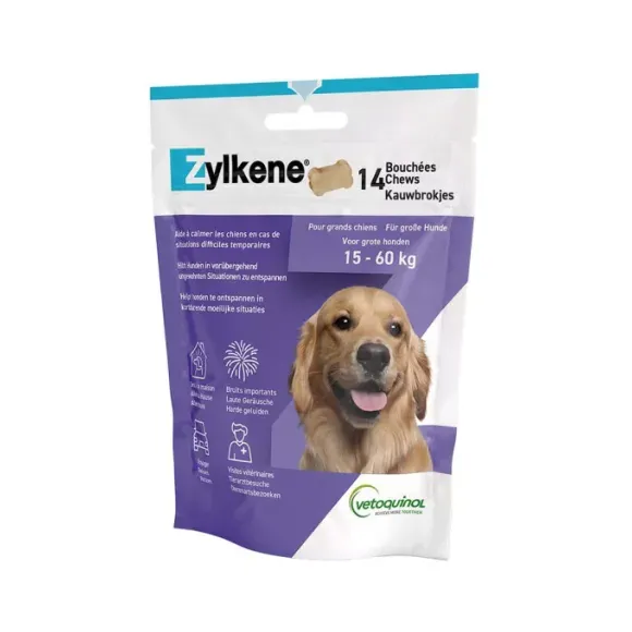 Zylkene Happen für Hunde von 15 bis 60 kg Vetoquinol - Beutel mit 14 Happen