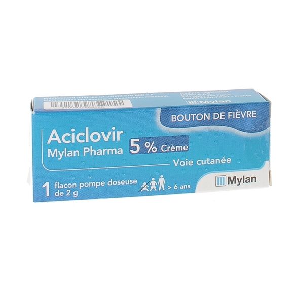 Aciclovir Mylan Pharma 5% - Pumpflasche mit Dosierung von 2g