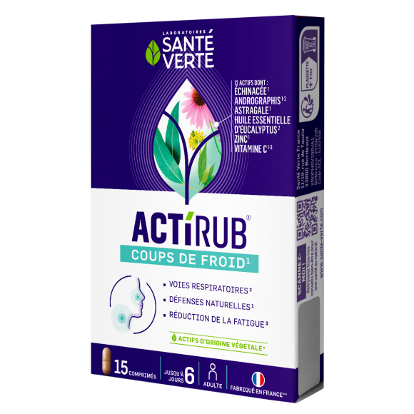 Actirub Tabletten Erkältung Gesundheit - Packung mit 15 Tabletten