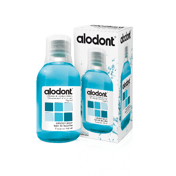 Alodont Lösung für Mundspülung - Flasche mit 500 ml