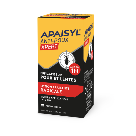 Apaisyl Xpert 100% radikal' Läuse & Nissen - Flasche mit 100 ml + Kamm