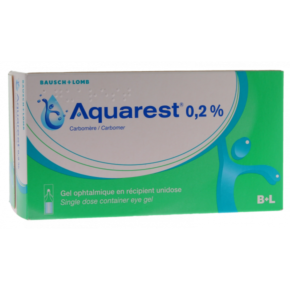 Aquarest 0,2% Augengel - Packung mit 60 Einzeldosen