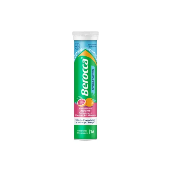Berocca Hydration natürliche Zitrusaromen - 16 Brausetabletten