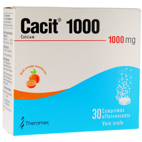 Cacit 1000mg Brausetabletten - Packung mit 30 Tabletten