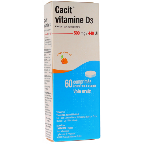Cacit Vitamin D3 500mg/440 I.E - 60 Tabletten