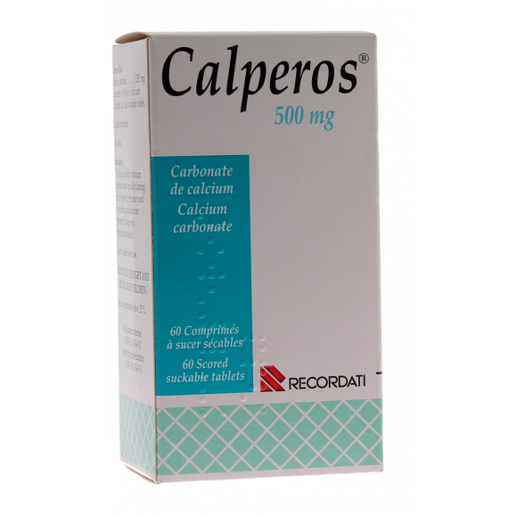 Calperos 500 mg Lutschtabletten teilbar - Packung mit 60 Tabletten