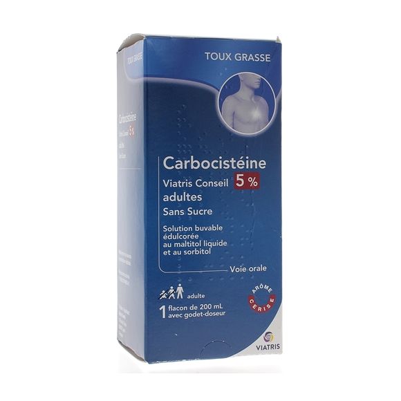 Carbocystein Mylan 5% Ab 15 Jahren; Erwachsene - Flasche mit 200 ml