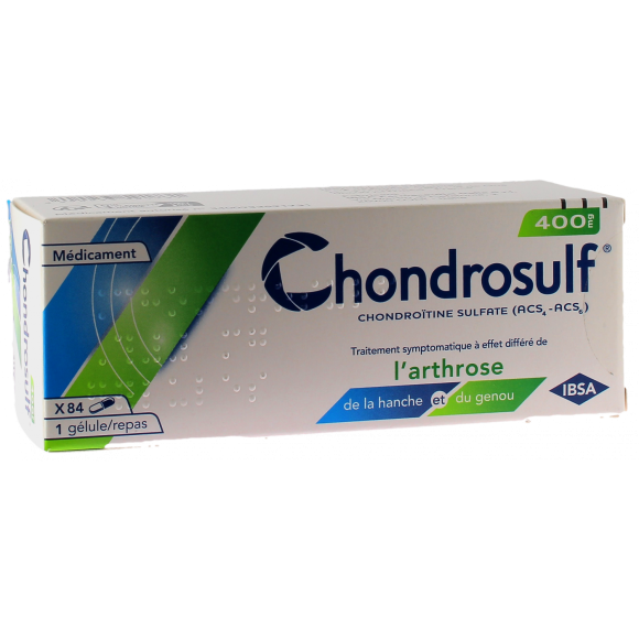 Chondrosulf 400mg Kapseln Ibsa - Packung mit 84 Kapseln