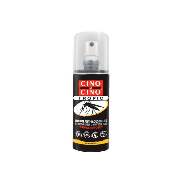 Tropen-Mückenabwehr Lotion Fünf von fünf - Spray mit 100 ml