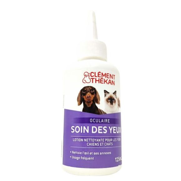 Augenpflege für Hunde und Katzen Lösung Clément-thékan - Flasche mit 125 ml