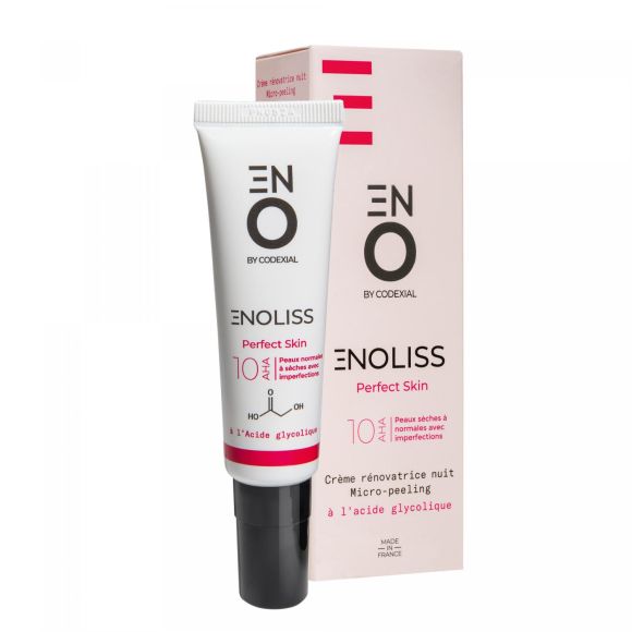Enoliss Perfect Skin 10 AHA Nachtcreme Mikro-Peeling ENO Laboratoire Codexial - Tube mit 30 ml
