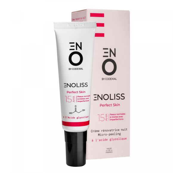 Enoliss Perfect Skin 15 AHA Nacht-Renovierungsemulsion Mikro-Peeling ENO Laboratoire Codexial - 30 ml Tube