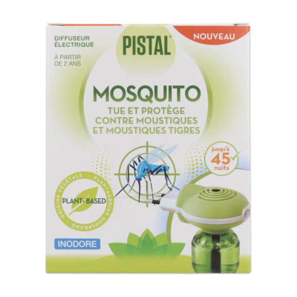 Mosquito elektrisches Insektenschutzmittel Pistal - elektrischer Diffusor + Nachfüllung von 30 ml