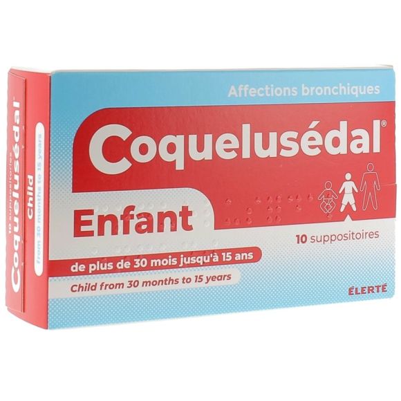 Coquelusédal Kinder - Packung mit 10 Zäpfchen