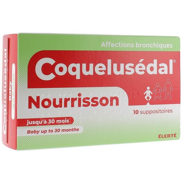 Coquelusédal Säuglingszäpfchen - Packung mit 10 Zäpfchen
