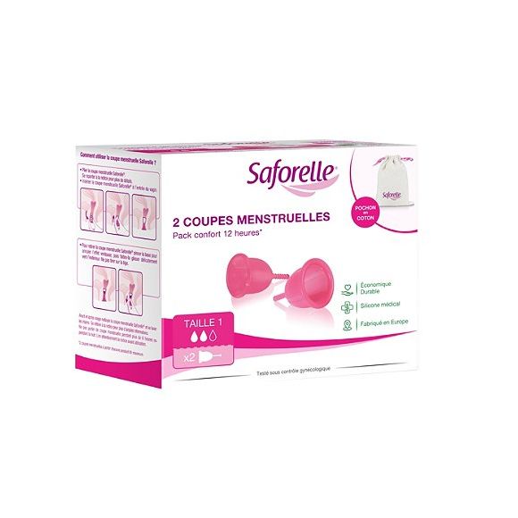 Cup Protect Menstruationstassen Größe 1 Saforelle - 2 Menstruationstassen