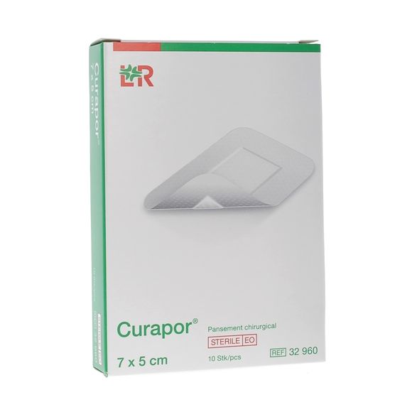 Curapor chirurgisches Wundpflaster Lohmann & Rauscher - 10 Pflaster von 7 x 5 cm