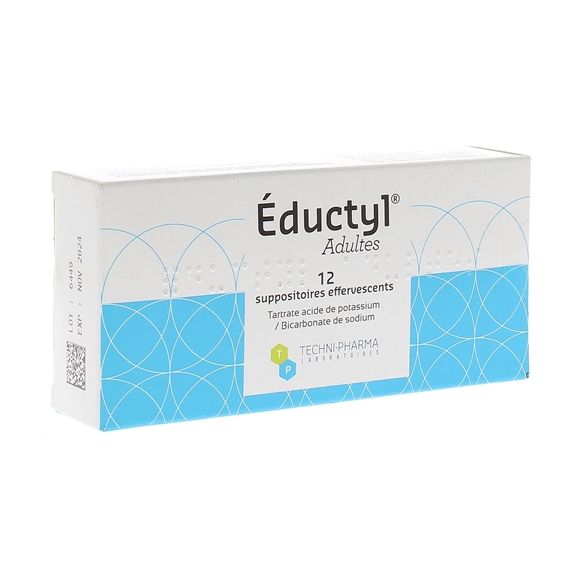Eductyl Brausetabletten - Packung mit 12 Zäpfchen