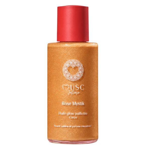 Glänzende, schimmernde Öl Rose Mystik Musc Intime - Flasche 100ml