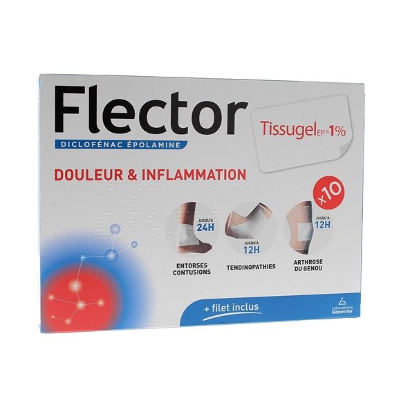 Flector Tissugel 1% EP - 10 medizinische Pflaster