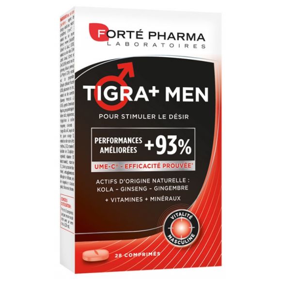 Tigra men + Energie Forte Pharma - Packung mit 28 Tabletten