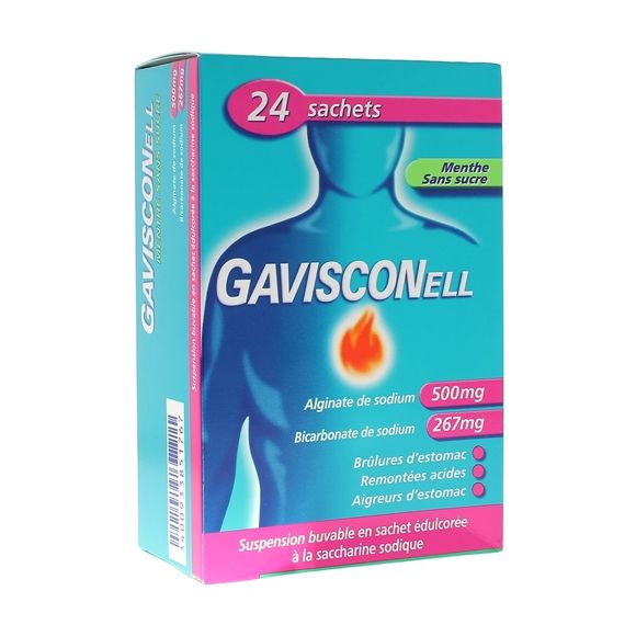 Gavisconell Minze ohne Zucker - 24 Beutel