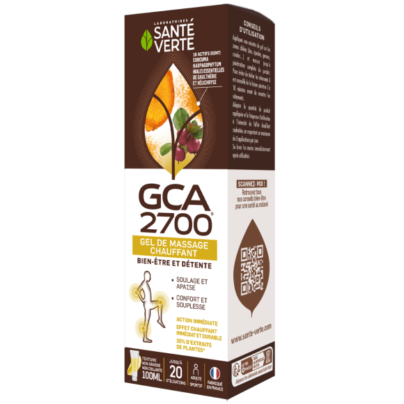 GCA 2700 Wärmendes Massagegel Santé Verte - Tube mit 100 ml