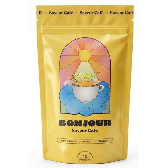 Hallo Getränk Geschmack Kaffee - Beutel mit 90g (15 Portionen)