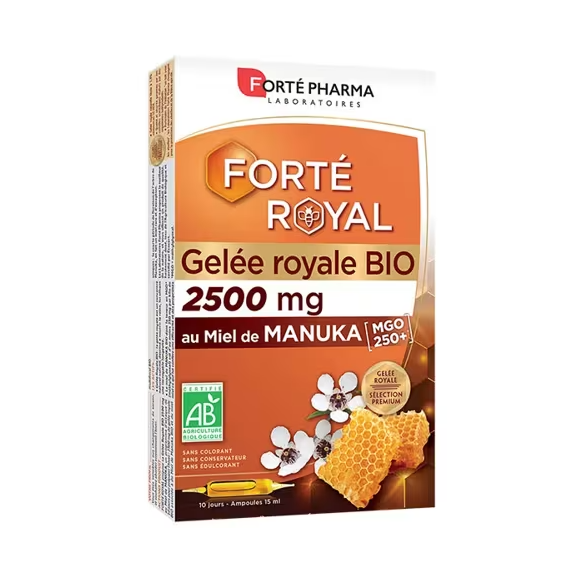 Forté Royal Bio-Gelee Royale 2500mg Forté Pharma - 10 Ampullen zu 15ml