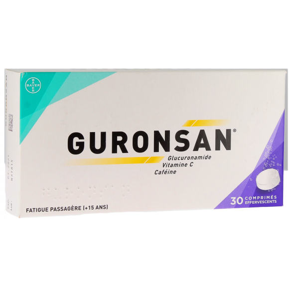 Guronsan Brausetabletten - Packung mit 30 Tabletten
