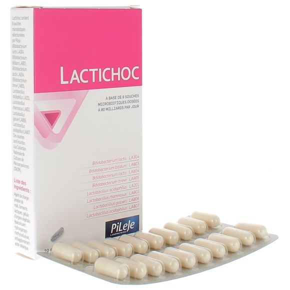 Lactichoc Pileje - Packung mit 20 Kapseln