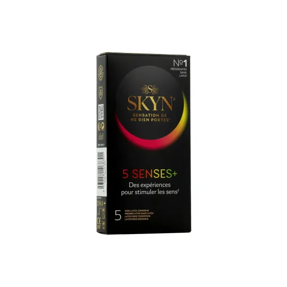 Kondome 5 senses+ Skyn Manix - Schachtel mit 5 Kondomen